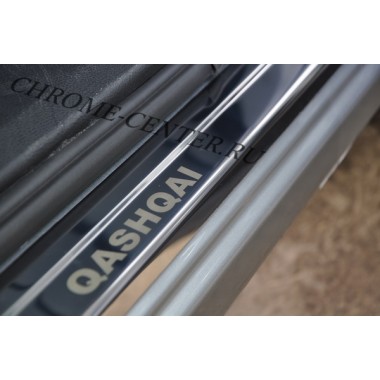 Накладки на пороги Nissan Qashqai II (2013-) бренд – Croni главное фото